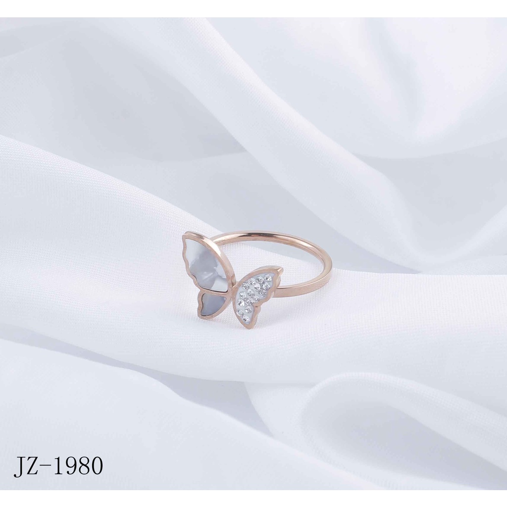 Cincin Kupu-kupu Permata Perhiasan Titanium 2290/1980/2347