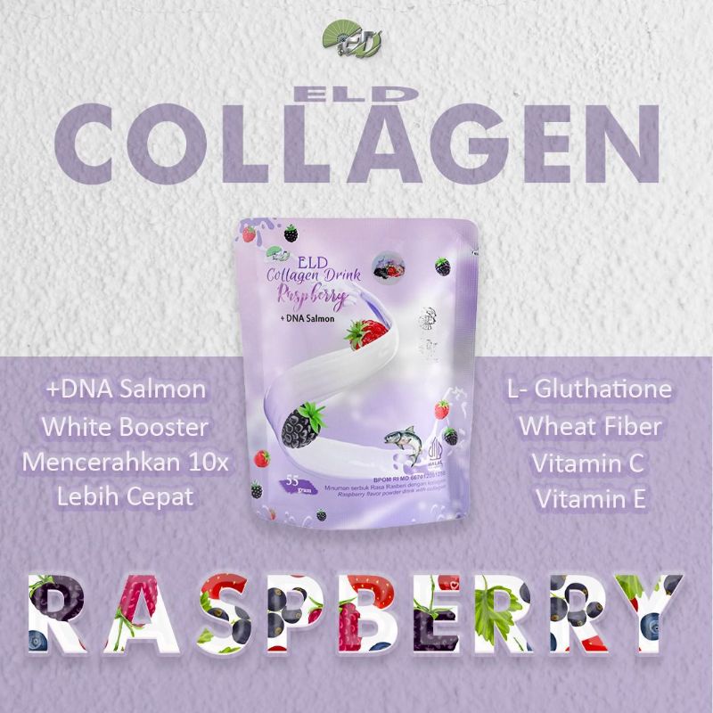 

ELD COLLAGEN DRINK minuman kolagen dari ELD rasa raspberry terbaru 250gr