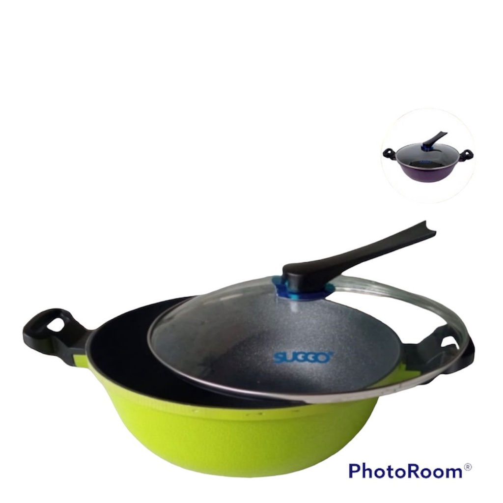 Suggo Casserole 32 Cm Cookware Granite / Wajan Panci Anti Lengket Serbaguna