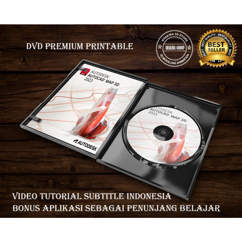 AutoCAD Map 3D 2023 Video Tutorial Mastering SUBTITLE BAHASA INDONESIA DVD
