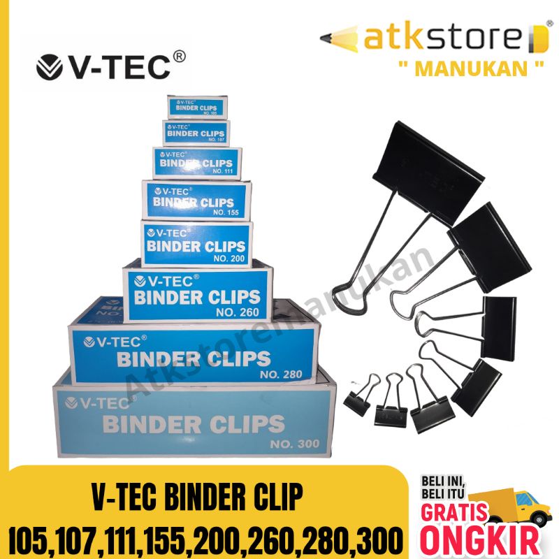 

BINDER CLIP BESI V-TEC NO.280 NO.300 PART II