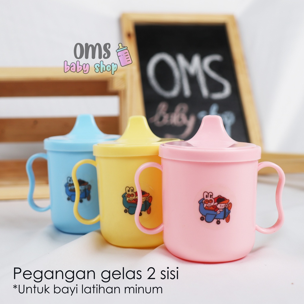 Feeding Set - Gelas Minum Bayi / Cangkir Bayi / Gelas Bayi Belajar Minum BPA FREE! TERMURAH!