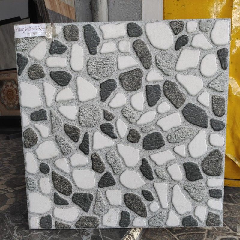 Keramik Lantai Kasar 50x50 Uno Kingston charon GY Pare Kediri