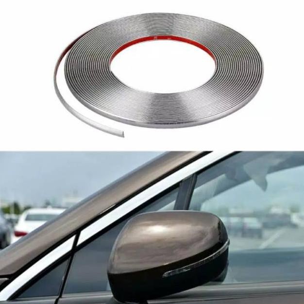 

Terlaris Cutting Readystock List Trim Body Moulding Chrome Lebar 8Mm 10Mm 12Mm 15Mm