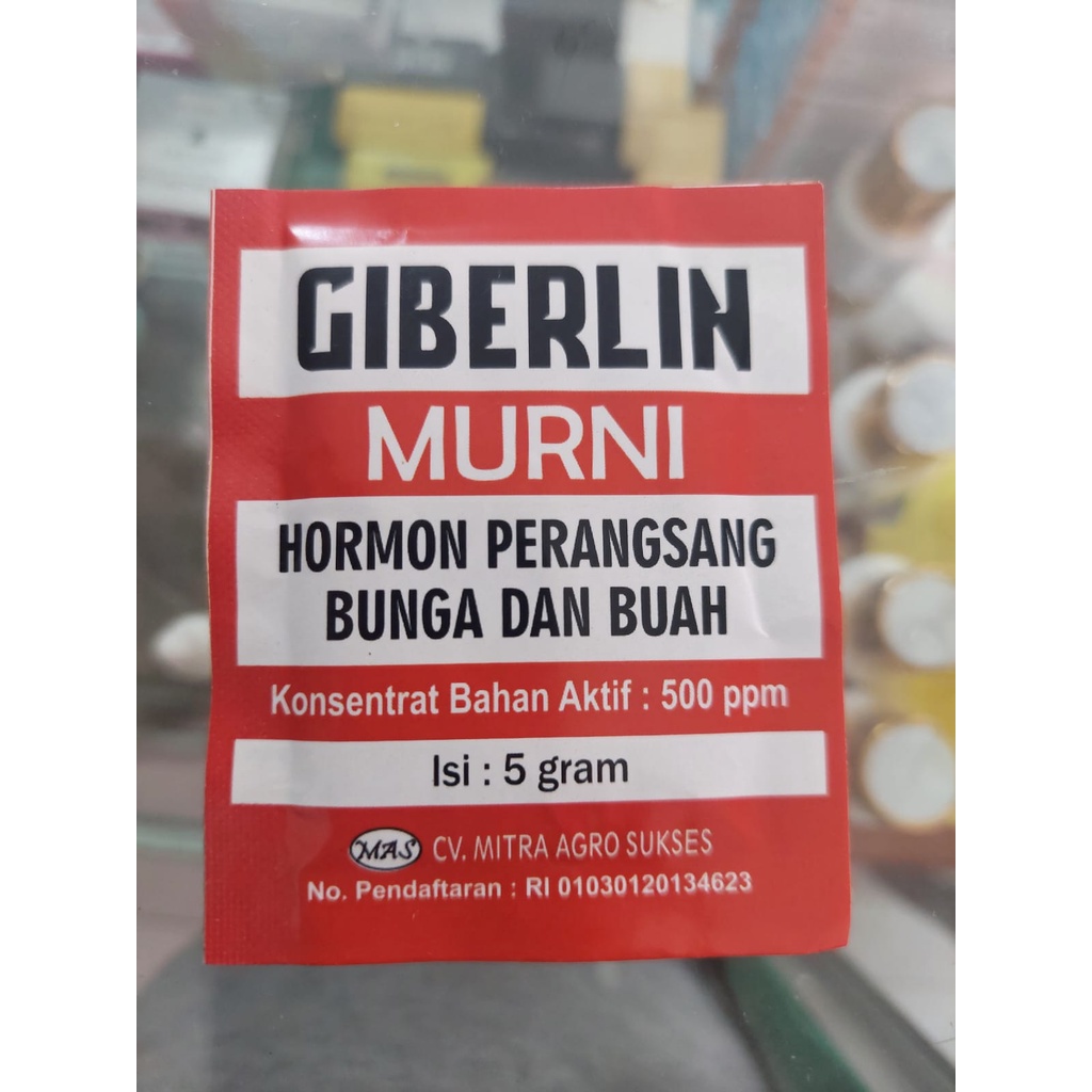 PUPUK PERANGSANG BUNGA DAN BUAH GIBERLIN REAPACK 5 GRAM