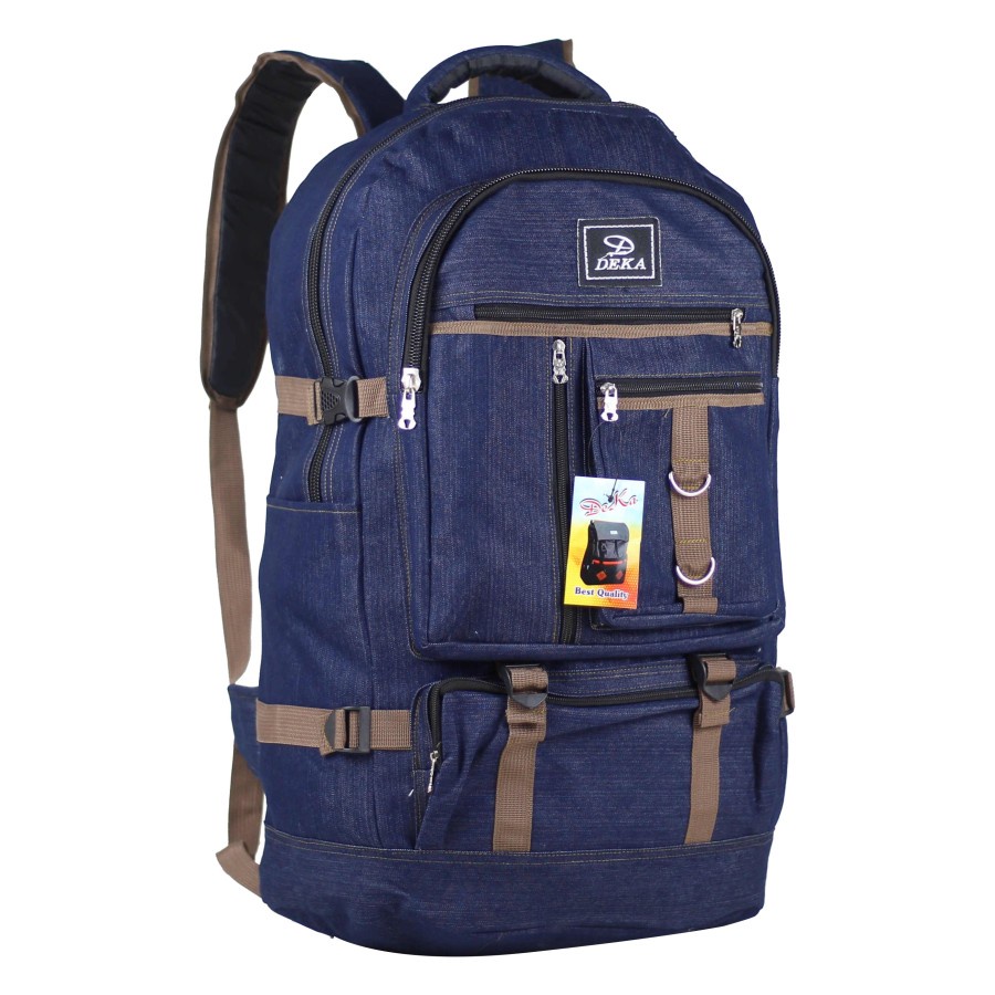 Tas Ransel Gunung Deka Murah Bahan Kanvas Levis Tebal Bacpack Carrier Keren Tas Hiking Cowok Cewek Murah Tas Travelling Camping Keren Harga Termurah Terlaris Berkualitas