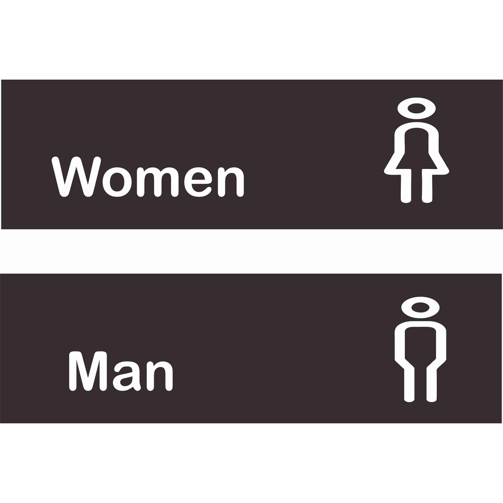 

Akrilik / Stiker Vinyl Toilet Man Women