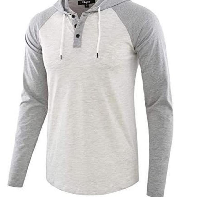 ➼ kaos pria original lengan panjang bertopi kaos hoodie lengan panjang ☋