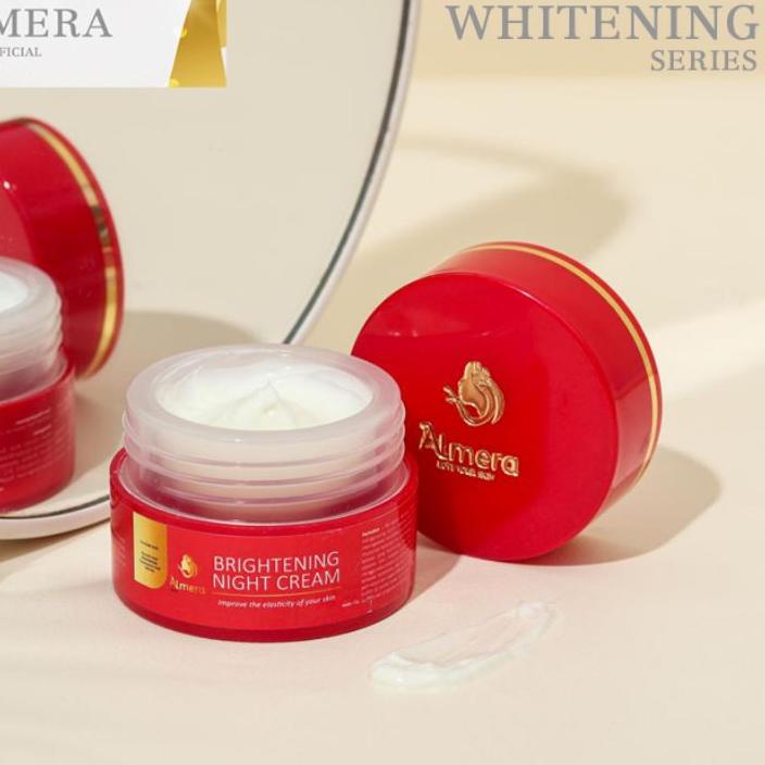 ❀ Almera Skincare Night Cream Whitening, (New)  Brightening Night Cream , Almera Skincare, Almera Skincare,Almera Skin, Almera Store Official, Almera Official Store, Almeraskin ♗