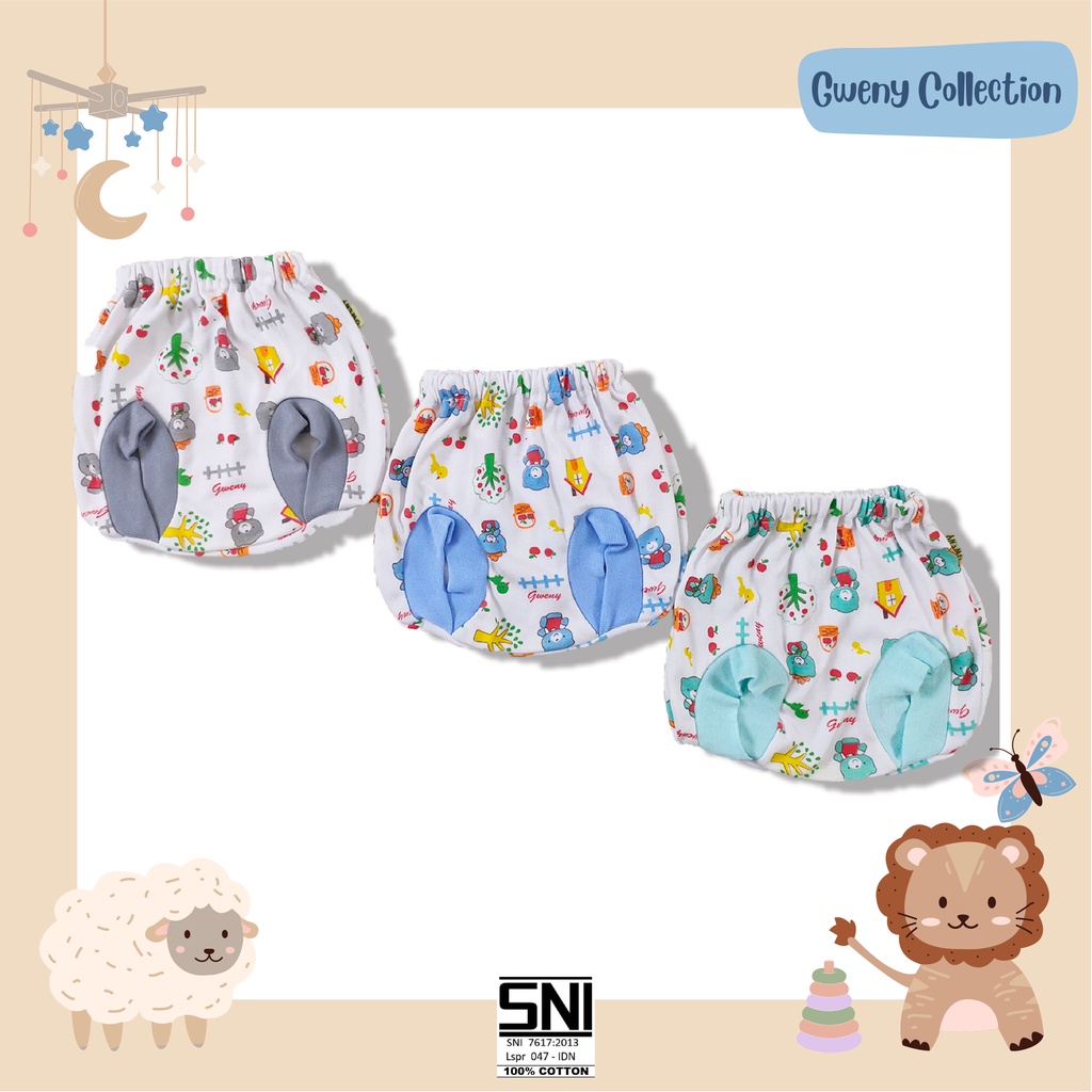 Celana Kacamata Bayi / Celana Kacamata Anak Motif Homey Bear Gweny