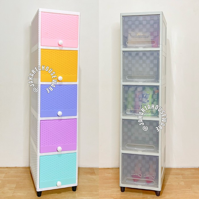 

Lemari Cabinet Plastik Serbaguna Club Flip Susun 5 Single Star Seller