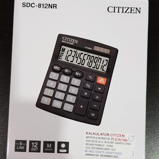 

CALCULATOR CITIZEN SDC 812 NR