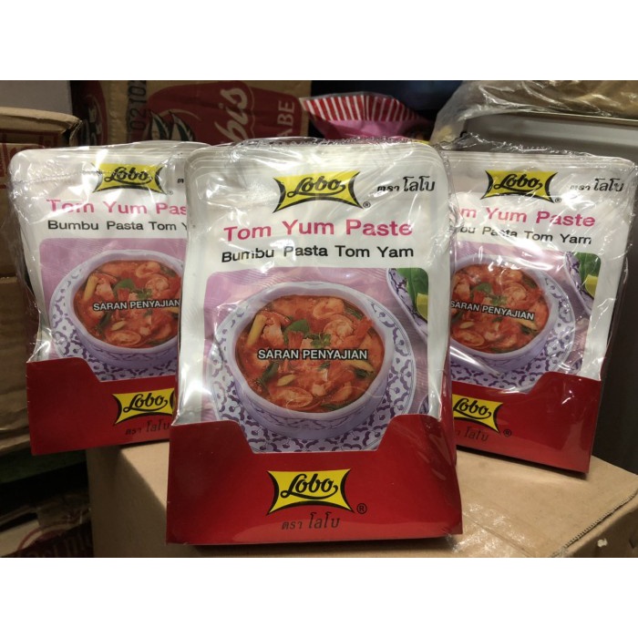 

Lobo Tom Yum Paste / Bumbu Tom Yum Sachet 1 box (30gr x 12pc)