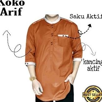 TERMURAH Koko Arif Koko Katun Toyobo koko dewasa. /BAJU KOKO PRIA/BAJU KOKO DEWASA/BAJU KOKO ANAK/BA