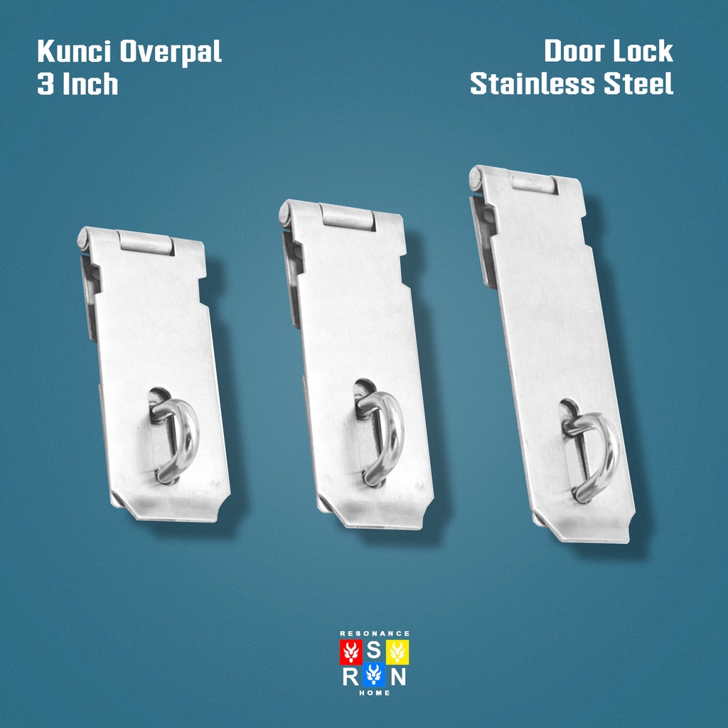 Overpal Lurus Kecil 3 Inch / Kunci Pintu Overpal Stainless / Resonance Home