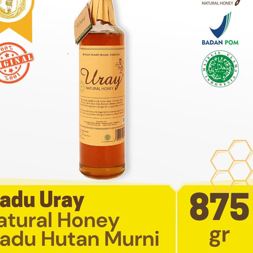 

➵ URAY NATURAL HONEY (875 GRAM) / MURNI / PURE HONEY ✈