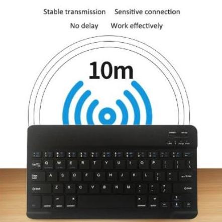 Advan Sketsa 10 Inch Wireless Bluetooth Keyboard Leather Flip Case Storqilsax