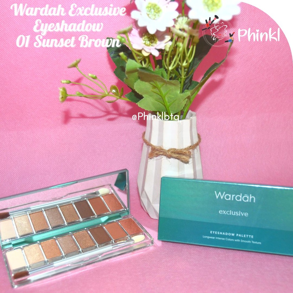 `ღ´ PHINKL `ღ´ Wardah Exclusive Eye Shadow pallete pigmented perona mata kosmetik halal