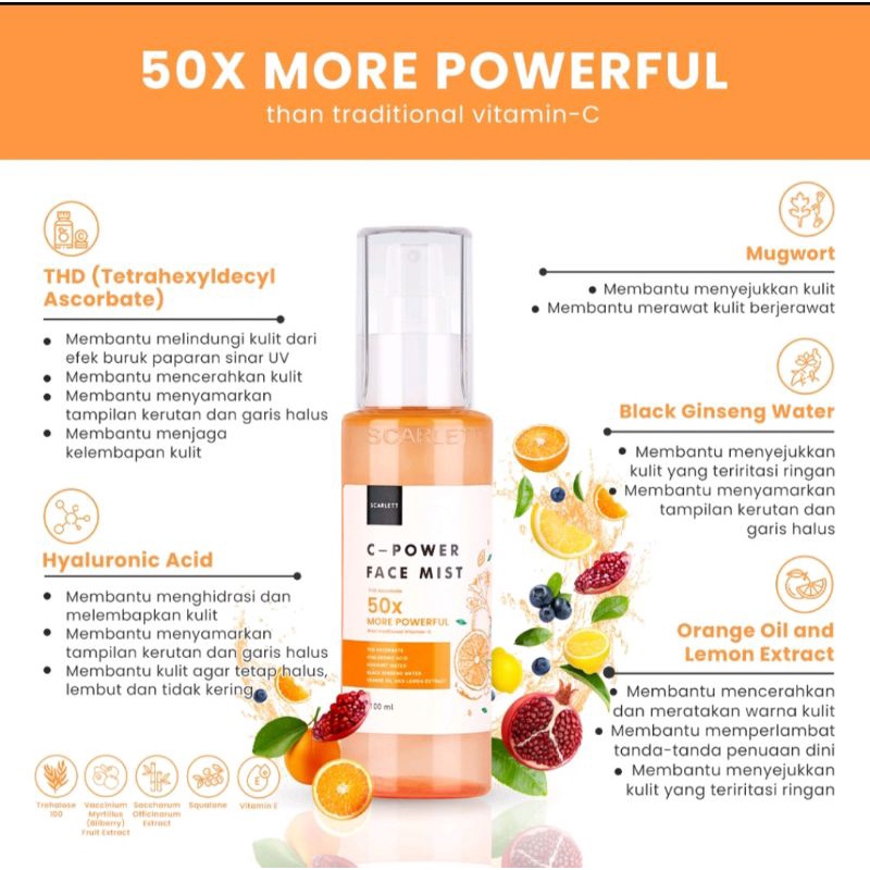 Scarlett C-Power Face Mist
