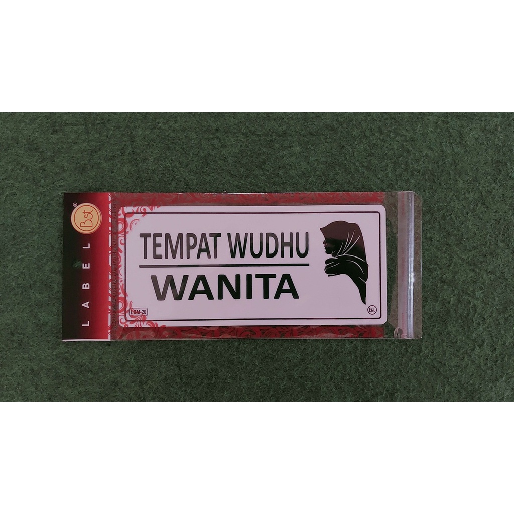 

Label Akrilik Tempat Wudhu Wanita Medium