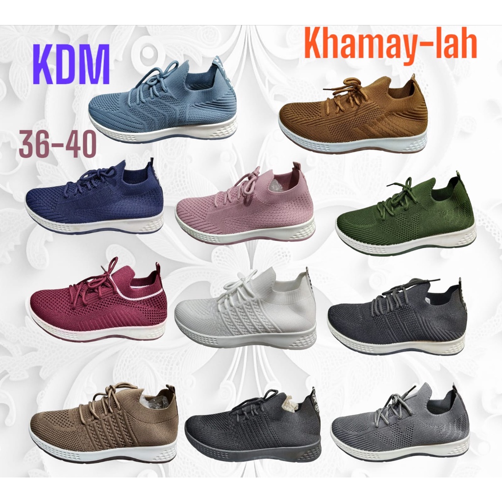 SEPATU CASUAL RAJUT KDM IMPORT WANITA TERLARIS//SEPATU JOGING, SENAM WANITA//SEPATU SANTAI WANITA//