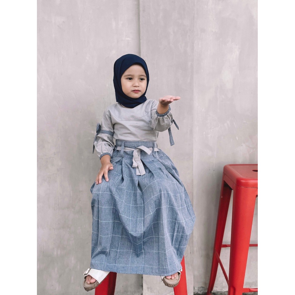 Setelan Baju Muslim Anak Perempuan Umur 5 6 7 8 9 10 11 12 Tahun Model Terbaru