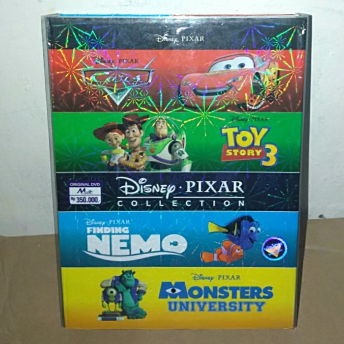DVD PIXAR COLLECTION (FINDING NEMO,MONSTER UNIVERSITY,CARS,TOY STORY 3