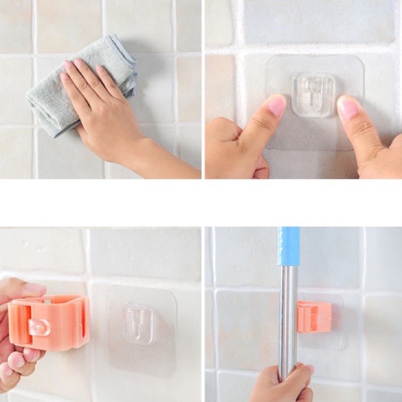 Mop Holder Rak Gantung Pengait Gagang Serbaguna