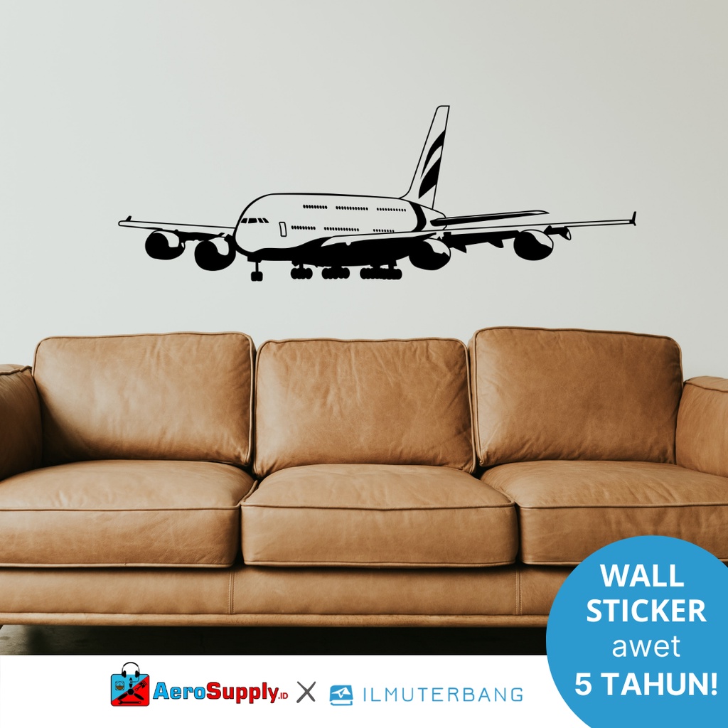 AIRBUS 380 WALL STICKER PREMIUM - Ilmuterbang