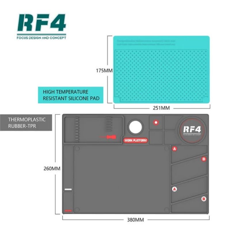 Karpet ALAS KERJA SILICONE MAT RF4-P02 For MICROSCOPE