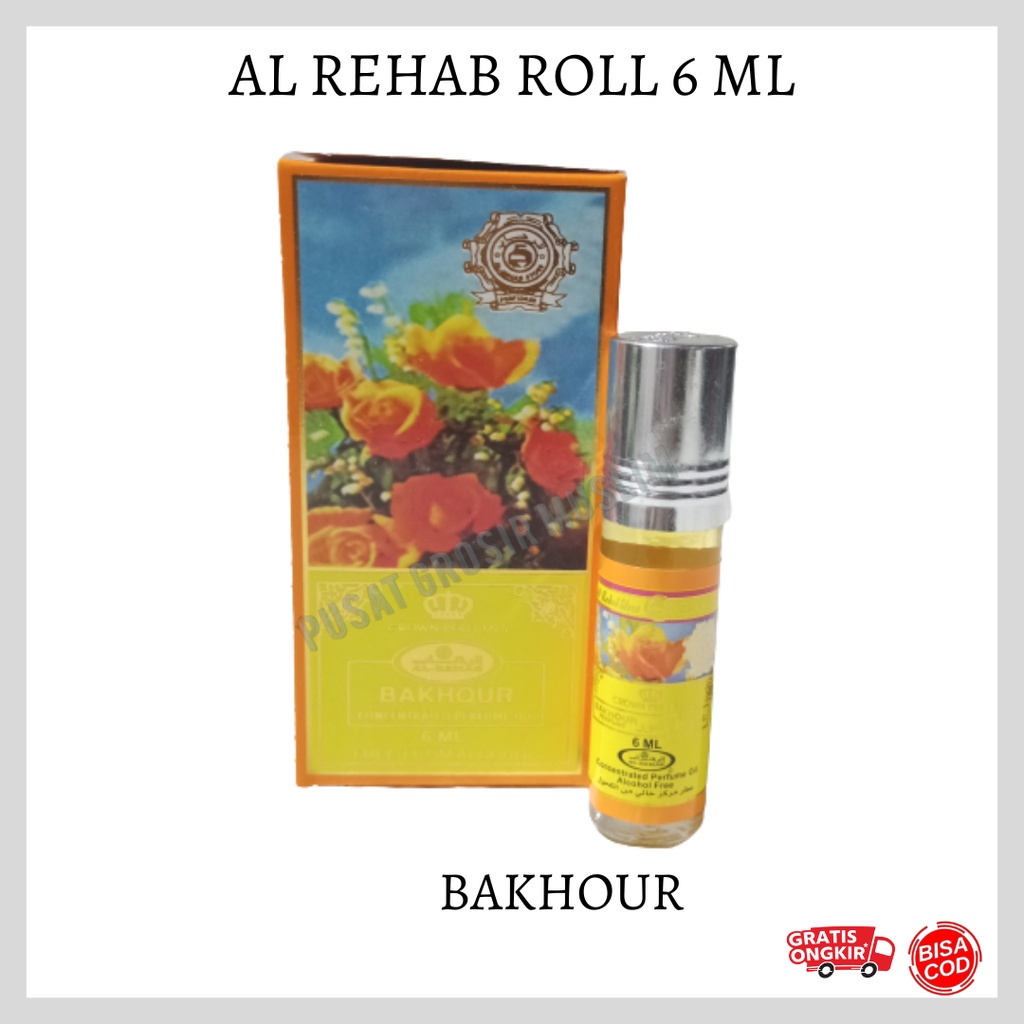 Parfum AL Rehab Bakhour ROLL 6ML Original Asli Saudi Arabia