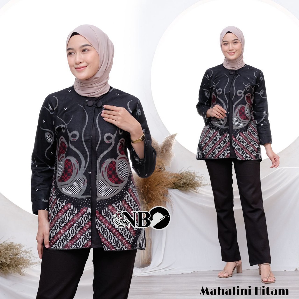 Batik Alina Baju Batik Wanita Modern Atasan Blouse Batik Kerja Kantor Wanita