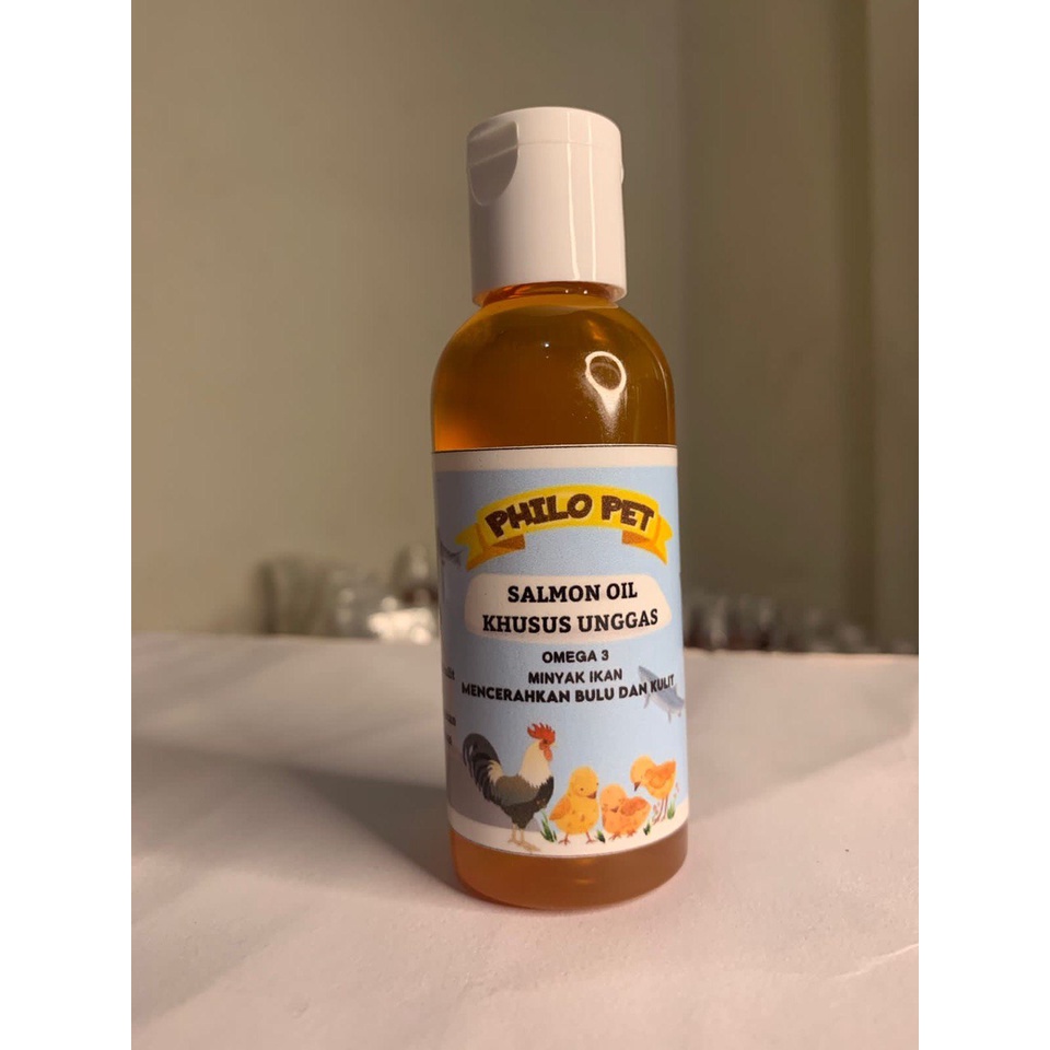 60ml - 250ml - MINYAK IKAN SALMON / SALMON OIL / MINYAK SALMON / MINYAK IKAN / VITAMIN BULU UNGGAS