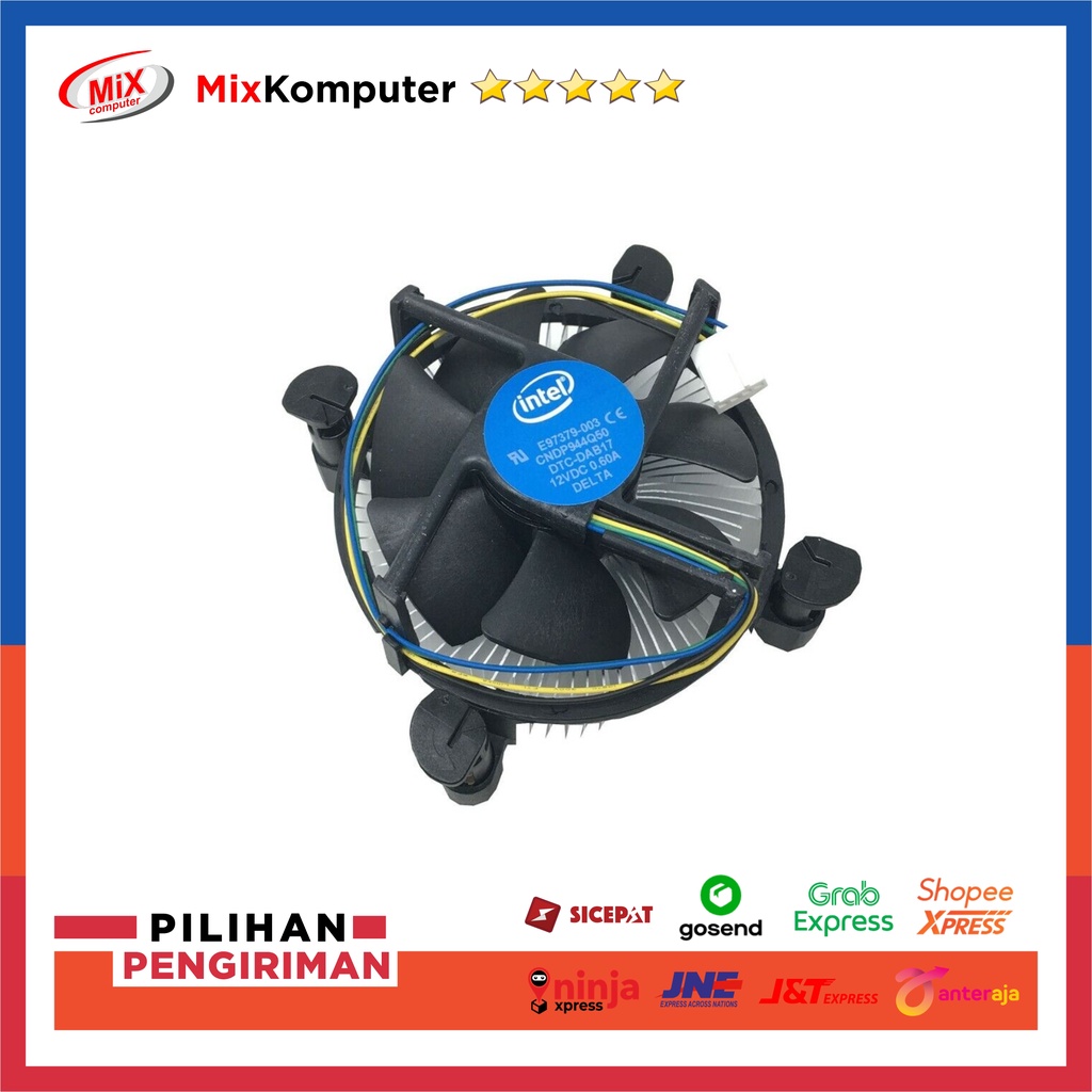 Fan Processor Intel LGA 1155 / 1150 / 1151 CPU Cooler