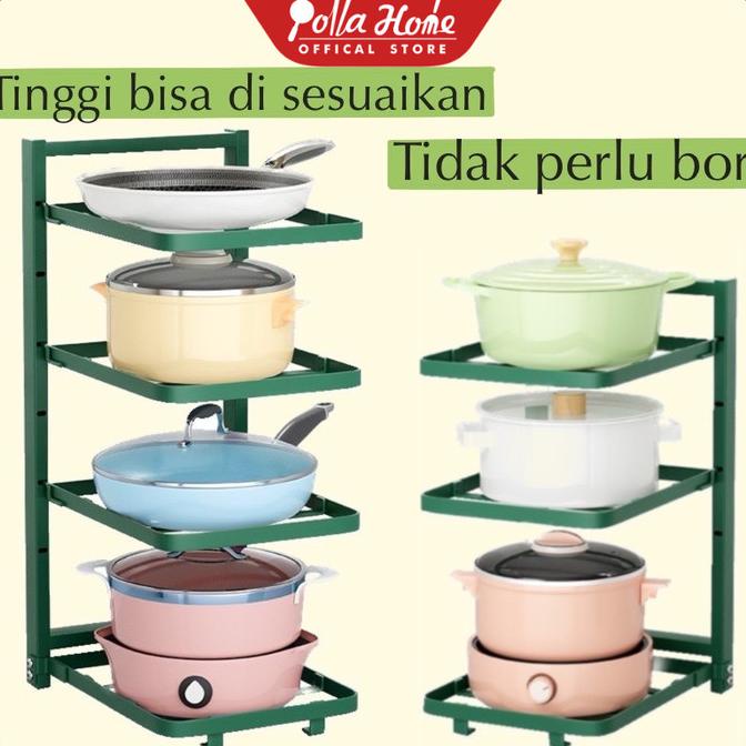 Rak Dapur Rak Panci Stainless Steel Rak Panci Bawah Wastafel Serbaguna