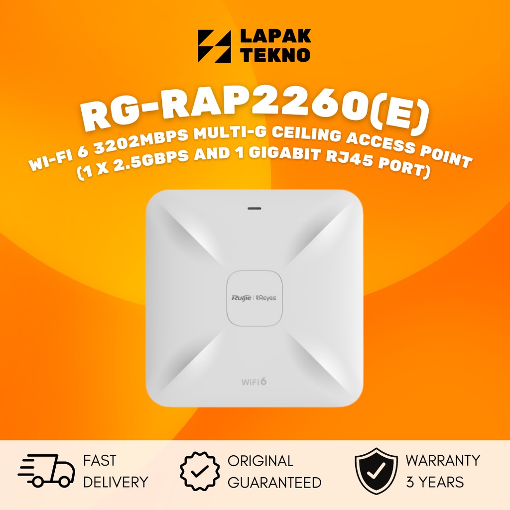 RUIJIE REYEE RG-RAP2260(E) WIFI 6 MULTI-G ACCESS POINT