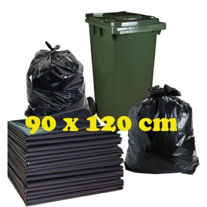 Plastik Sampah 90x120cm Plastik Hitam Jumbo Plastik Sampah Jumbo Plastik Packing Hitam Plastik Hitam