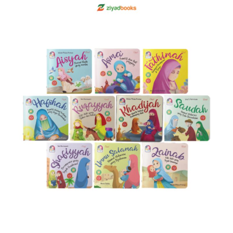 Ziyad Books Paket Seri 10 Shahabiyah Wanita Mulia Isi 10 pcs