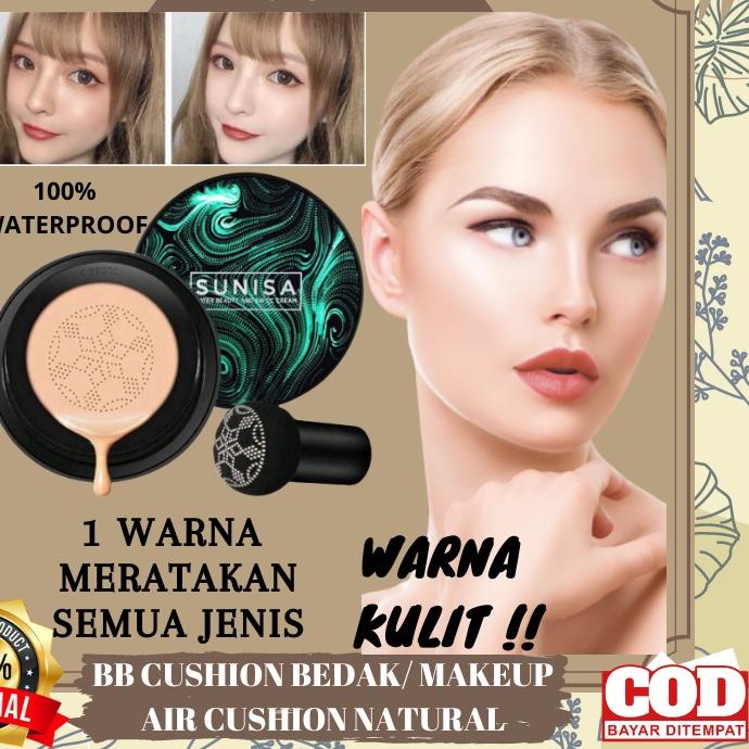 ֍ Bedak Glowing Tahan Lama Anti Air - Bedak Cushion Original Tahan Lama ♔