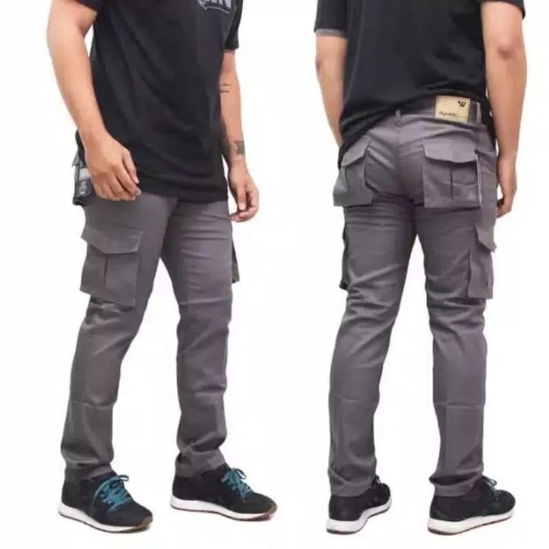 CELANA KARGO KIMPUL PANJANG bahan katun twill