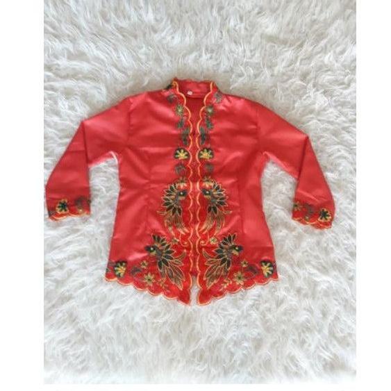 RECOMENDED ATASAN KEBAYA ENCIM ANAK TK-SD LENGAN PANJANG/ATASAN KEBAYA BORDIR ANAK