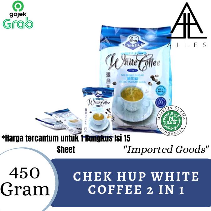 

CHEK HUP WHITE COFFE 2 IN 1 / Coffe Instant 450 gram roc04