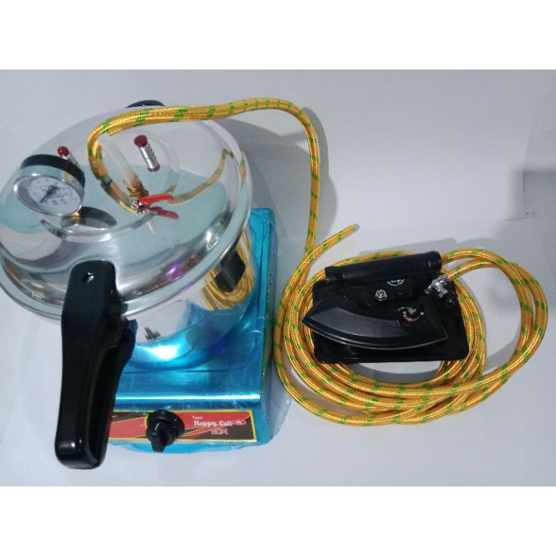 setrika uap boiler presto 12 liter + steamtrap+ kompor