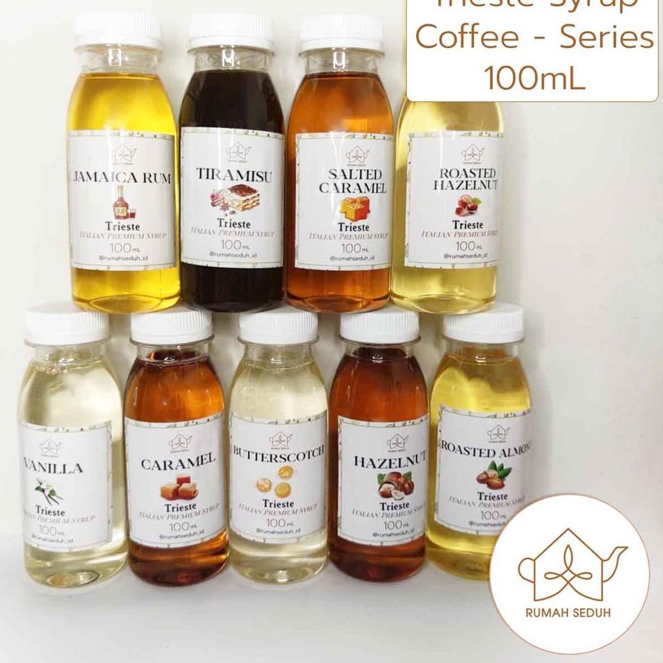 

New Arrival Trieste Syrup kecil 100 mL - Coffee Syrup : Caramel, Vanila, Rum, Hazelnut, Almond