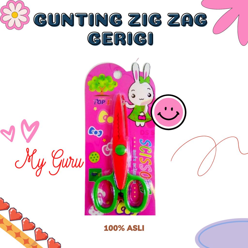 

[PCS] GUNTING ANAK ZIG ZAG GERIGI 1606/655 SCISSORS POP1*