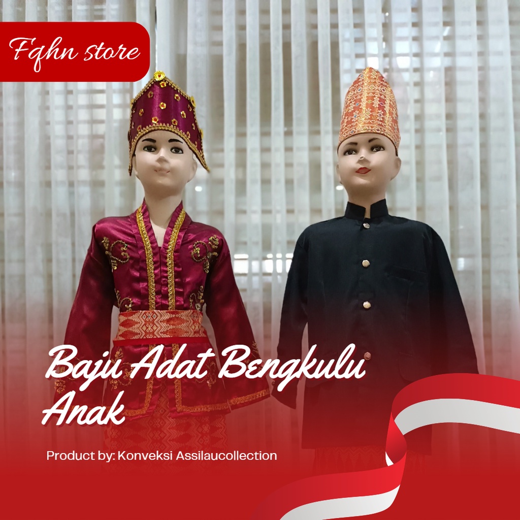 Baju adat Bengkulu anak-anak satuan (Laki/Cewek)