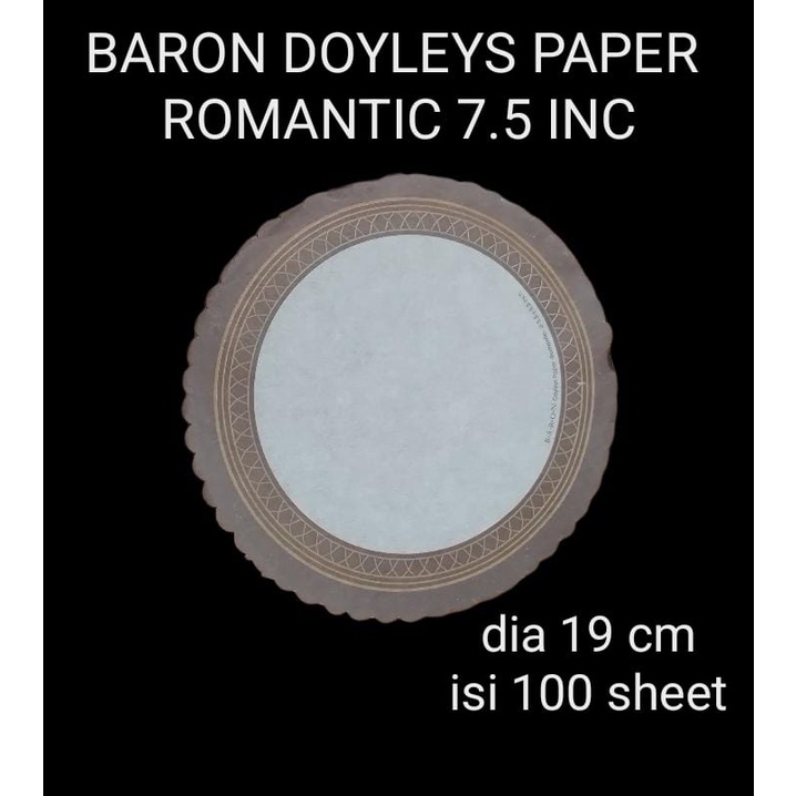 Renda TartDoiliesDoyleys Paper 7,5 Motif Romantic