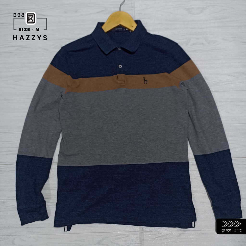 B98 - POLO SHIRT - HAZZYS Bekas/Second/Salur/Rugby