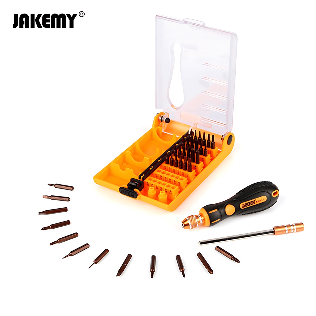 Jakemy 38in1 Obeng Set Hp Torx Phillips Hex Screwdriver Toolset Original JM-8106