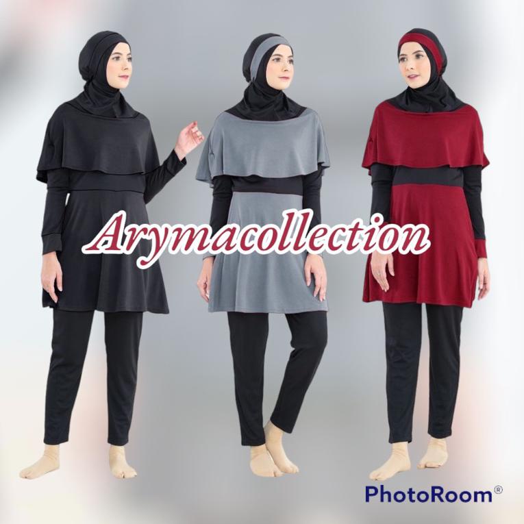 MURAH Baju renang wanita muslimah rosella marina/Baju renang muslimah dewasa/baju renang hijab